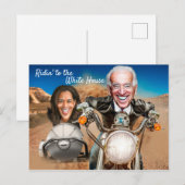 President Elect Joe Biden en Kamala Harris Bikers Briefkaart (Voorkant / Achterkant)
