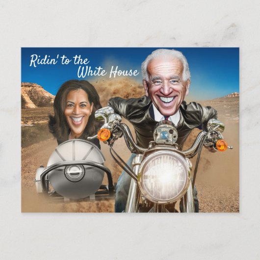 President Elect Joe Biden en Kamala Harris Bikers Briefkaart (Voorkant)