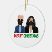 President Elect Joe Biden Kamala Harris Keramisch Ornament (Links)