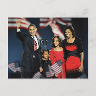 President-Elect Obama & Familie Briefkaart
