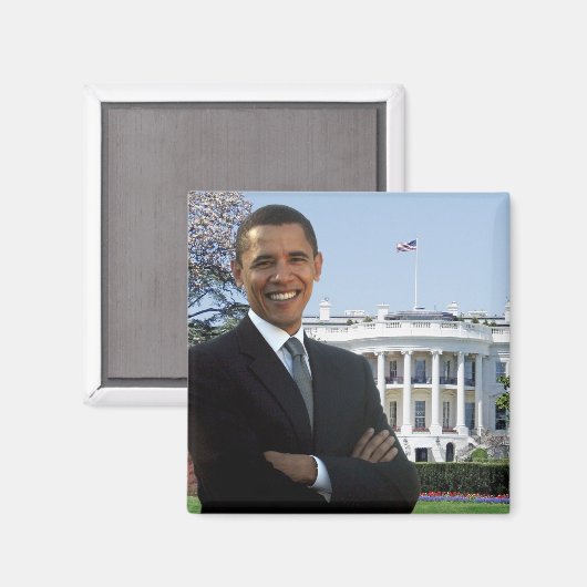 President-elect Obama - Vierkante magneet (Voorkant / Achterkant)