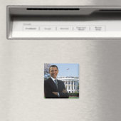 President-elect Obama - Vierkante magneet (Insitu (Vaatwasser))