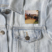 President Emile Loubet Vierkante Button 5,1 Cm (In situ)