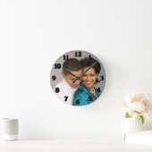 PRESIDENT EN MRS OBAMA-CLOCK RONDE KLOK (Huis)