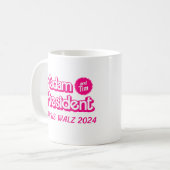 President en Tim in het roze Koffiemok (Voorkant links)
