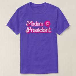 President en Tim in het roze T-shirt