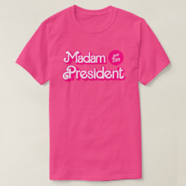 President en Tim in het roze T-shirt