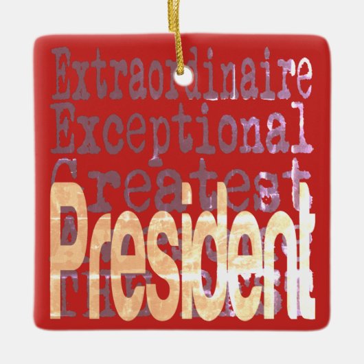 President Extraordinaire Keramisch Ornament (Voorkant)