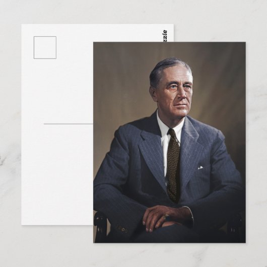 President Franklin D. Roosevelt Briefkaart (Voorkant / Achterkant)