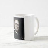  President Franklin D. Roosevelt Portrait Koffiemok (Voorkant rechts)