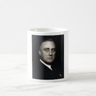 President Franklin D. Roosevelt Portrait Koffiemok