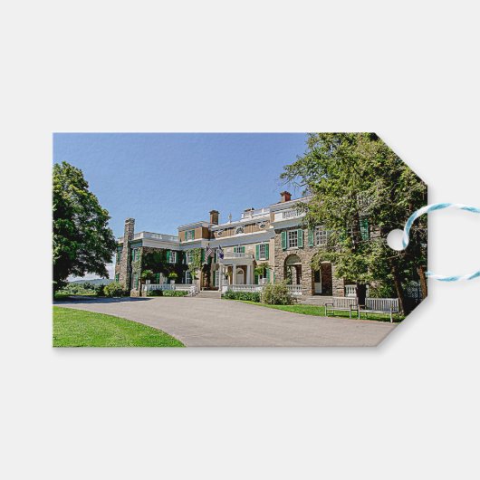 President Franklin D. Roosevelt's Mansion (FDR) Cadeaulabel (Voorkant (Horizontaal))