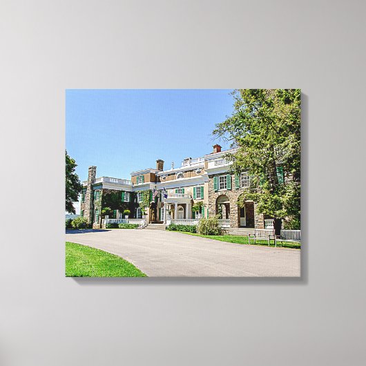 President Franklin D. Roosevelt's Mansion (FDR) Canvas Afdruk (Voorkant)