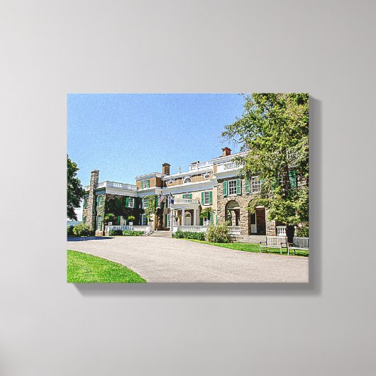 President Franklin D. Roosevelt's Mansion (FDR) Canvas Afdruk (Voorkant)