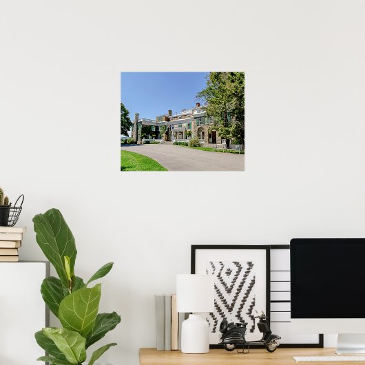 President Franklin D. Roosevelt's Mansion (FDR) Poster (Thuiskantoor)