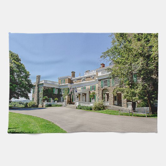 President Franklin D. Roosevelt's Mansion (FDR) Theedoek (Horizontaal)