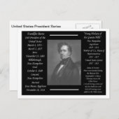 President Franklin Pierce Briefkaart (Voorkant / Achterkant)