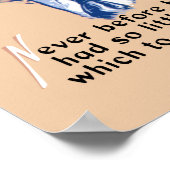 President Franklin Roosevelt en Citaat - WWII Poster (Hoek)