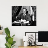 President Franklin Roosevelt Poster (Thuiskantoor)