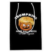 President Funny Trumpkins Halloween Medium Cadeauzakje (Voorkant)