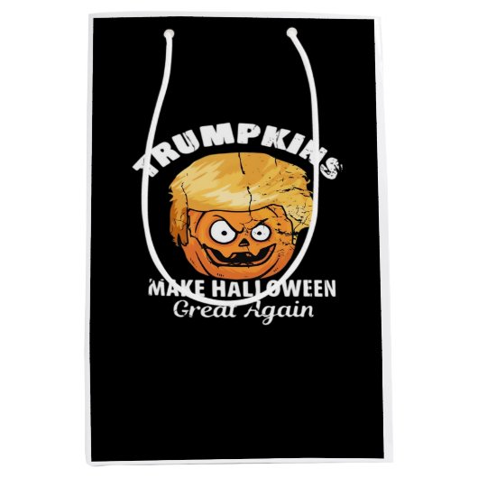 President Funny Trumpkins Halloween Medium Cadeauzakje (Voorkant)