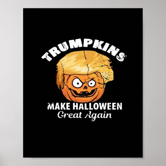 President Funny Trumpkins Halloween Poster (Voorkant)