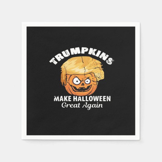 President Funny Trumpkins Halloween Servet (Voorkant)
