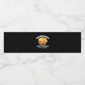 President Funny Trumpkins Halloween Waterfles Etiket (Enkel label)