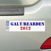 President Galt/Rearden 2012 Bumpersticker (Op auto)