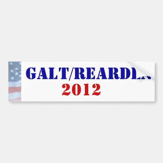 President Galt/Rearden 2012 Bumpersticker (Voorkant)
