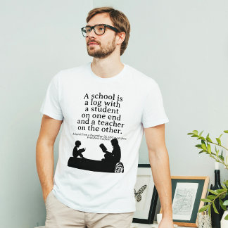 President Garfield Klassieke Homeschooling Citaat  T-shirt