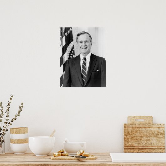  President George Herbert Walker Struik Poster (Keuken)