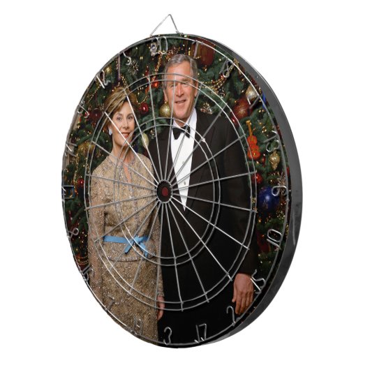 President George Struik, Laura Christmas White Hou Dartbord (Voorkant Rechts)