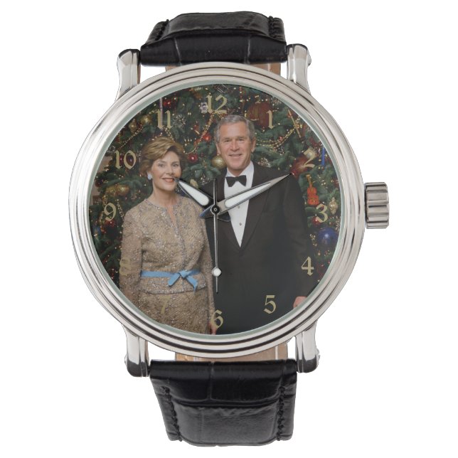 President George Struik, Laura Christmas White Hou Horloge (Voorkant)