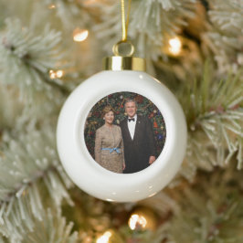 President George Struik, Laura Christmas White Hou Keramische Bal Ornament