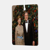 President George Struik, Laura Christmas White Hou Metalen Ornament (Voorkant links)