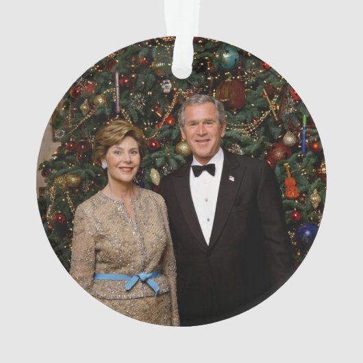 President George Struik, Laura Christmas White Hou Ornament (achterkant)