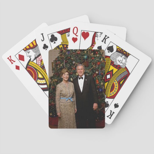 President George Struik, Laura Christmas White Hou Pokerkaarten (Achterkant)