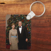 President George Struik, Laura Christmas White Hou Sleutelhanger (Achterkant)