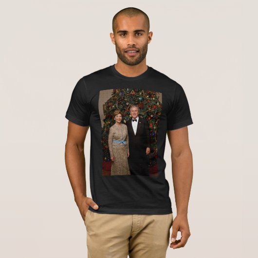 President George Struik, Laura Christmas White Hou T-shirt (Voorkant volledig)