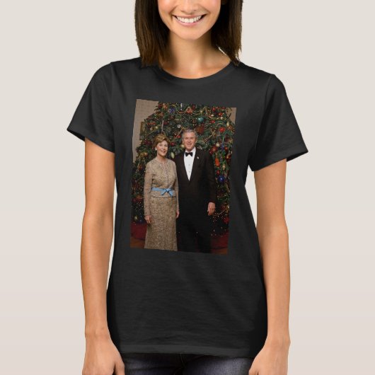 President George Struik, Laura Christmas White Hou T-shirt (Voorkant)