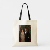 President George Struik, Laura Christmas White Hou Tote Bag (Achterkant)
