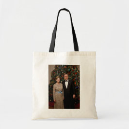 President George Struik, Laura Christmas White Hou Tote Bag