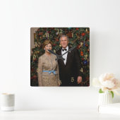 President George Struik, Laura Christmas White Hou Vierkante Klok (Huis)