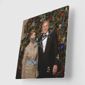 President George Struik, Laura Christmas White Hou Vierkante Klok (Hoek)