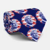 President George W. Bush Stars and Stripes Stropdas (Opgerold)
