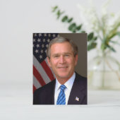 President George W Struik Officieel portret Briefkaart (Staand voorkant)