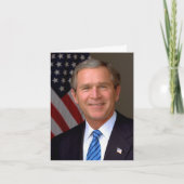 President George W Struik Officieel portret Kaart (Voorkant)