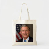 President George W Struik Officieel portret Tote Bag (Voorkant)