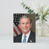  President George W. Struik Portret Briefkaart (Staand voorkant)